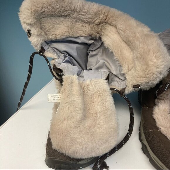 THE NORTH FACE  Sz 6 Down Lined Faux Fur Wintergrip Boots - Picture 15 of 15